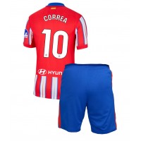 Atletico Madrid Angel Correa #10 Heimtrikotsatz Kinder 2024-25 Kurzarm (+ Kurze Hosen)